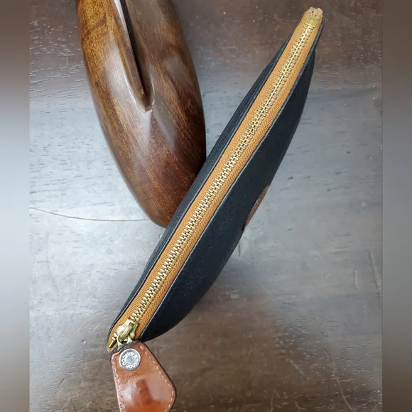 Dooney & Bourke Black and Tan Cosmetic Bag - Picture 6 of 13